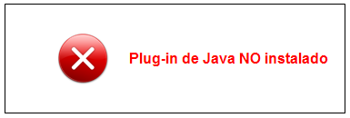 Plug-in de Java no instalado